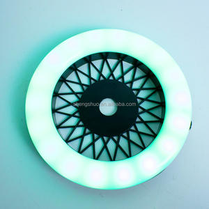 Coloré narguilé lumière Led anneau lampe grille trou rond boucle Shisha discothèque Bar fumer fête atmosphère - Product Image 5