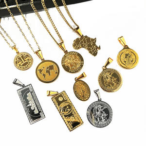 Collier fin à disque rond de Justice en plaqué or 18K, pendentif gravé, <span class=keywords><strong>signe</strong></span> du zodiaque, <span class=keywords><strong>Balance</strong></span>, collier fin ras du cou pour femmes - Product Image 5