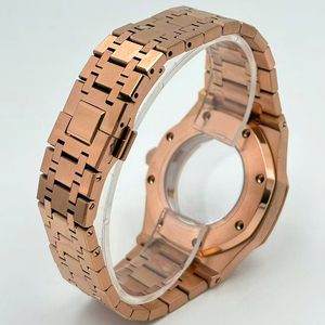 ตัวเรือนนาฬิกาข้อมือผู้ชายแบบกันน้ำ ขนาด 42 มม. ทำจากสแตนเลสสตีล กระจกแซฟไฟร์ พร้อมสายนาฬิกา ใช้กลไก NH35  รับผลิตแบบ ODM OEM  ลายต้นโอ๊ค - Product Image 4