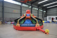 Aufblasbares Mehrspieler-Basketball-Herausforderungsspiel Aufblasbares Jahrmarkt-Basketball-Wurfspiel 6-in-1 Aufblasbare Spiele für Veranstaltungen