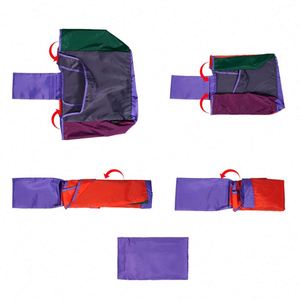 Sac de courses pliable en polyester personnalisé avec logo, écologique, réutilisable, pliable, sac de courses à roulettes - Product Image 3