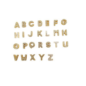 Accessoire de bricolage à la mode bijoux personnalisés plaqué or 26 lettres breloques pour accessoire de fabrication de bijoux - Product Image 2