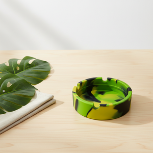 Posacenere Rotondo in Silicone all'Ingrosso, Creativo <span class=keywords><strong>con</strong></span> Motivo Camouflage Tie-Dye per Casa, Ristorante e Hotel - Product Image 2