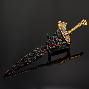 All'ingrosso <span class=keywords><strong>Elden</strong></span> Anello Maricos Spada Nera 30cm Personalizzabile in Metallo Spada Acciaio Modello da Collezione ecologica in lega - Product Image 4