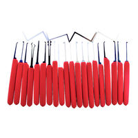 Outils de serrurier 20 pièces pour serrure de maison, ensembles de crochets de serrure de porte de voiture