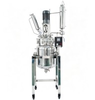 Cuve de réaction en acier inoxydable de 50 L, réacteur chimique à chemise chauffante avec pompe motorisée pour la production cosmétique en laboratoire