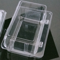 Dmwd — boîte à pain et pâtisserie en plastique PET, emballage rectangulaire transparent, conteneur blister de dessert, vente en gros
