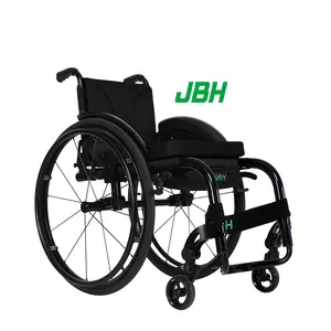 JBH портативное легкое в разборке ручное кресло-коляска с большими колесами Складной Колесный стул