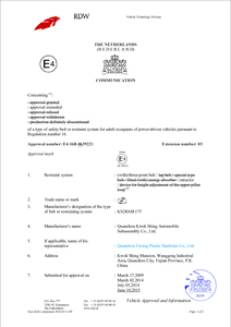 Cảm biến an toàn đạt chứng nhận ECE R16 (E4), dây đai an toàn cho tài xế xe tải 3 điểm, chất liệu có chức năng nhắc nhở bằng cảm biến - Product Image 6
