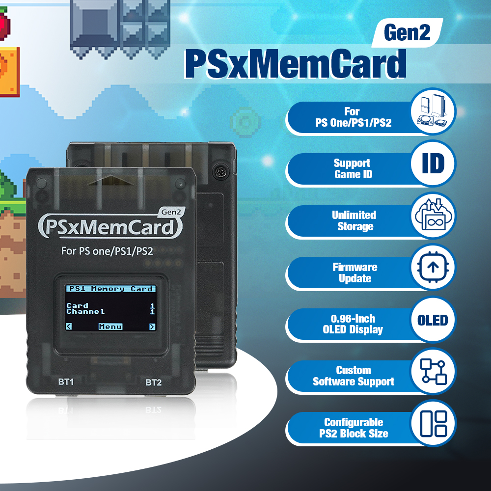 Psxmemcard - Enhance PS1 Game Console with Microsd Support