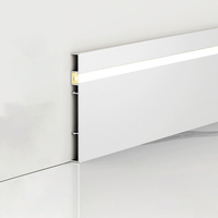 Rodapié LED Garantizado con Diseño Moderno, Material de Aleación de Aluminio, Fácil Instalación para Uso Hospitalario