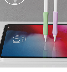 ปลอกซิลิโคนสำหรับ <span class=keywords><strong>Apple</strong></span> <span class=keywords><strong>Pencil</strong></span> 1/2/3/Pro พร้อมที่จับกันลื่น ป้องกันรอยขีดข่วน ฝาครอบดินสอ - Product Image 2