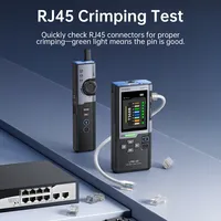 Localizador de Cables Inteligente FNIRSI LPM-10A, Rastreador de Líneas RJ45 RJ11, Medidor de Longitud, Puerto Flash, Anti-Interferencia, Pantalla a Color de 2.4 Pulgadas, 1% de Precisión