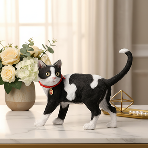 รูปปั้นแมวเรซิ่นรูปวัวที่ปรับแต่งได้ งานแกะสลักสวยงาม งานฝีมือศิลปะเรซิ่น ตกแต่งบ้านแบบรักษ์โลก - Product Image 1