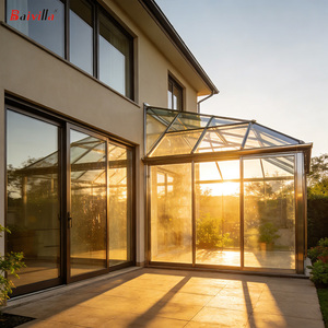 Invernadero Moderno con Estructura de Acero, Doble Capa de Vidrio Templado Transparente Low-E, Tipo Lean-To, para Patio o <span class=keywords><strong>Terraza</strong></span> - Product Image 5