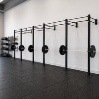 Barre de traction murale personnalisable avec logo, en acier robuste, multi-prise, pour squat, équipement de fitness et d'entraînement à domicile