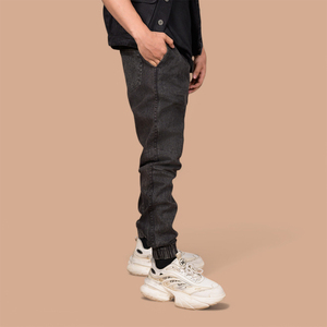 Custom Men's 100% Cotton Straight <b>Slim</b> Fit <b>Jogger</b> Pants Elastic Waist Cuffed Ankles Eco-Friendly Breathable Lightweight - Product Image 4