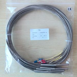 Лидер продаж промышленный термопарный датчик температуры типа J зонд 5 мм * 50 мм 2 м металлический кабель - Product Image 4