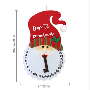 ของตกแต่งแบบแขวนทำจากสักหลาดลายคริสต์มาสใช้ในบ้านและงานเทศกาล - Product Image 3