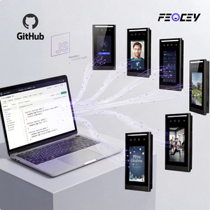 Dispositivo di Controllo Accessi Biometrico con Riconoscimento Facciale, Schermo Touch da 5 Pollici, Visione Notturna, SDK Gratuito, Impermeabile - Product Image 1