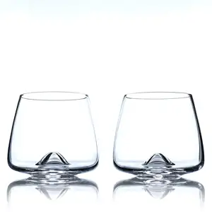 ユニークなデザインのウイスキーグラス大型14オンスワイングラステイスティンググラス昔ながらのカクテルロックウイスキーグラス