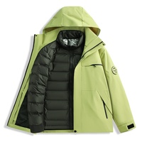 Coupe-vent de style Luo Tuo Windchaser pour hommes et femmes, ensemble deux pièces imperméable et coupe-vent pour l'extérieur - Combinaison de montagne Tex 25