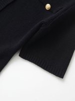 Nouvelle robe mini en maille à col rond pour femme, collection automne 2026, style décontracté et élégant, robe chic rétro à manches courtes pour femme