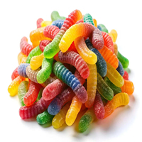 Bonbons gélifiés aux fruits 4D avec garniture moelleuse, formes réalistes 3D, emballés individuellement, parfaits pour garnir les œufs de Pâques
