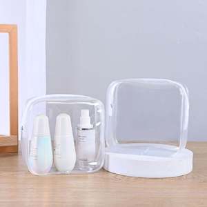 Bolsa de Cosméticos Transparente de Lujo Promocional, Impermeable, para Viaje, con Logotipo Personalizado - Product Image 6