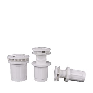 อะไหล่ตู้ปลา PVC ทรงกระบอก ทนทาน ตัวเชื่อมต่อทางน้ำเข้าออก สำหรับอุปกรณ์ตู้ปลา - Product Image 1