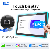 Nueva Tablet Comercial Android 14 de 15.6 Pulgadas RK3568 2GB/32GB WiFi 6 NFC PoE RJ45 Pantalla Táctil LED RGB