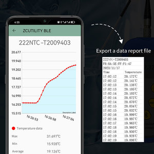 Nhiệt kế kỹ thuật số cảm biến thông minh ổn định và đáng tin cậy với phần mềm thân thiện với người dùng để theo dõi nhiệt độ khoa học - Product Image 5