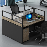 Zitai Mesa oficina 2 4 6 personnes table d'ordinateur en bois bureau bureau poste de travail bureau partition poste de travail