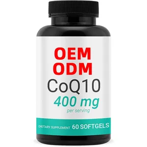 CoQ10 60 Liquid Softgels Premium Coenzyme Q10 - Co Q-10 200mg Softgel / 400mg Per Serving