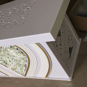 أحدث تصميم أبيض أكريليك طاولة زفاف حامل طاولة حبيبة لديكورات حفلات الزفاف والحدث - Product Image 4