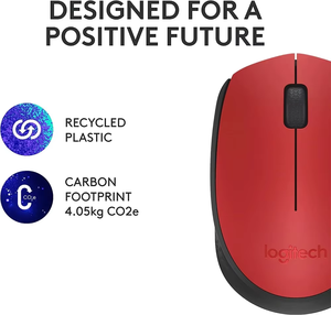 Logitech M171 2.4G Wireless Optical Mouse Symmetric Ergonomic Portable <b>Computer</b> Mouse for <b>Office</b> Home Laptop Desktop - Product Image 2