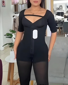 Femmes manches mi-longues ventre façonnage corps Shaper Fajas Reductoras Colombianas Post Slim femmes corps complet Shaper - Product Image 5