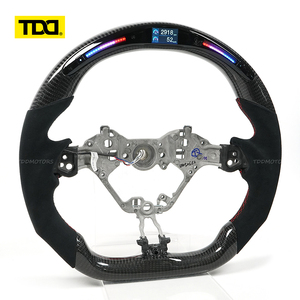 Volante Deportivo TDD Real de Fibra de Carbono Negra con LED, Compatible con TOYOTA GT86 - Product Image 2