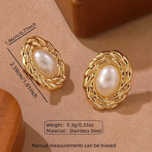 Boucles d'oreilles géométriques en forme de fleur de vent pour femmes, avec placage or PVD, acier inoxydable 304, adaptées aux mariages et à un usage quotidien - Product Image 5