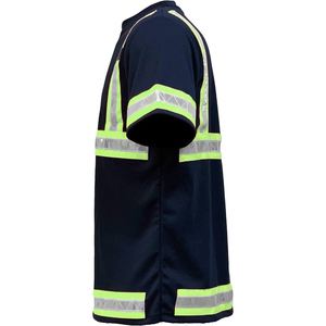 Chemise de sécurité réfléchissante à manches courtes pour hommes, pour travaux d'entrepôt, travaux routiers, travaux publics - Product Image 2
