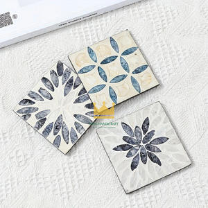 แผ่นรองแก้วทรงสี่เหลี่ยมแบบทนความร้อน ทำจากหวายและเปลือกหอยมุก ราคาถูกจากเวียดนาม เป็นมิตรกับสิ่งแวดล้อม ดีไซน์ทันสมัย ตกแต่งโต๊ะอาหารอย่างสร้างสรรค์ - Product Image 3