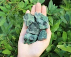Piedras Naturales de Jaspe Kambaba en Bruto, Piezas de Cristal de Jaspe Cocodrilo Verde Negro con Manchas, Sin Pulir, para Acuario - Product Image 2