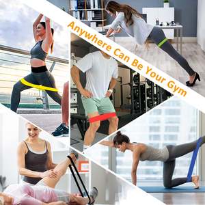 Bandas de Resistencia para Yoga y Ejercicio, Set de Bandas Elásticas para Estiramiento Corporal, Gimnasio en Casa, con Bolsa de Transporte - Product Image 2