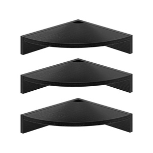 Custom 3-Piece Wall-Mounted Wooden Floating Shelf Stand for <b>Corner</b> Shelves in Bedrooms <b>Bathrooms</b> Kitchens Living Rooms - Product Image 1