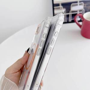 <span class=keywords><strong>Coque</strong></span> de téléphone magnétique <span class=keywords><strong>transparente</strong></span> de luxe antichoc, couleur tendance, pour <span class=keywords><strong>iPhone</strong></span> 17, 16E, 15 Pro Max, 12, <span class=keywords><strong>13</strong></span>, 14 Plus – Protection arrière - Product Image 6