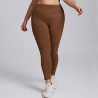 Leggings de yoga taille haute personnalisés avec logo, grandes tailles, poches latérales, séchage rapide, écologiques pour femmes, idéaux pour la gym, le fitness et la course à pied