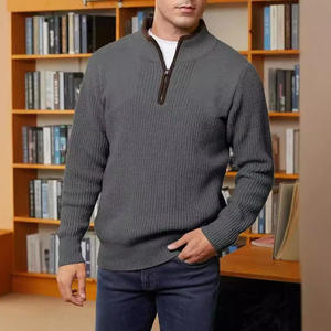 Мужской свитер с воротником-стойкой - Product Image 4