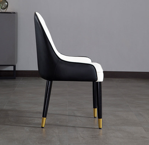 เก้าอี้โซฟาบุนวมหุ้มด้วยหนังเทียมเป็นมิตรกับสิ่งแวดล้อมเก้าอี้รับประทานอาหารคุณภาพสูงสำหรับเฟอร์นิเจอร์ในบ้านตามสั่งแบบทันสมัย - Product Image 5