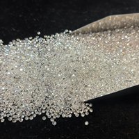 DEF VS 0.2 karat Yuvarlak Parlak Kesim 3.7mm Dolgulu Sentetik Laboratuvarda Yetiştirilmiş Gevşek Taş Renk E