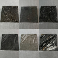 Topseller 800x800mm Glänzende Dunkle Marmor-Porzellan-Bodenfliesen für Hotel Villa Wohnzimmer Nigeria Südafrika
